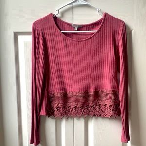 Pink Charlotte Russe Crop Top